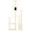 vidaXL Rascador para gatos con postes de sisal crema 180 cm, , large indicador imagen numero 2