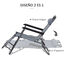 Outsunny Tumbona Reclinable y Plegable Tumbona de Jardín con Respaldo Ajustable en 2 Niveles Reposacabezas y Bolsillo Silla Tumbona para Terraza Carga 136 kg 118x60x80 cm Gris, , large indicador imagen numero 5