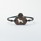 Pulsera de madera Rottweiler personalizable color Negro, , large image number null