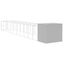 vidaXL Caseta perro corral acero galvanizado gris claro 214x1069x181cm, , large indicador imagen numero 26
