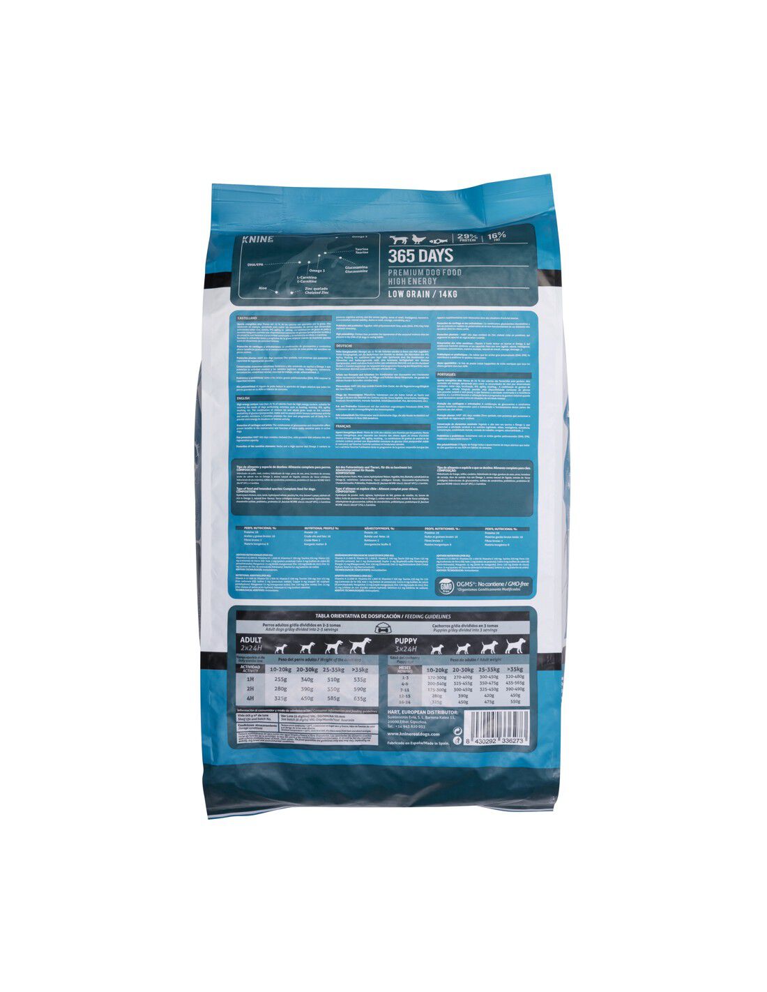 Comida para perros KNINE 365 Days, pollo, low grain 14 kg., , large Imagen numero 3
