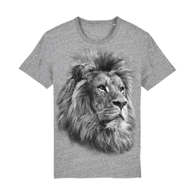 Camiseta Ralf Nature león monocromática gris