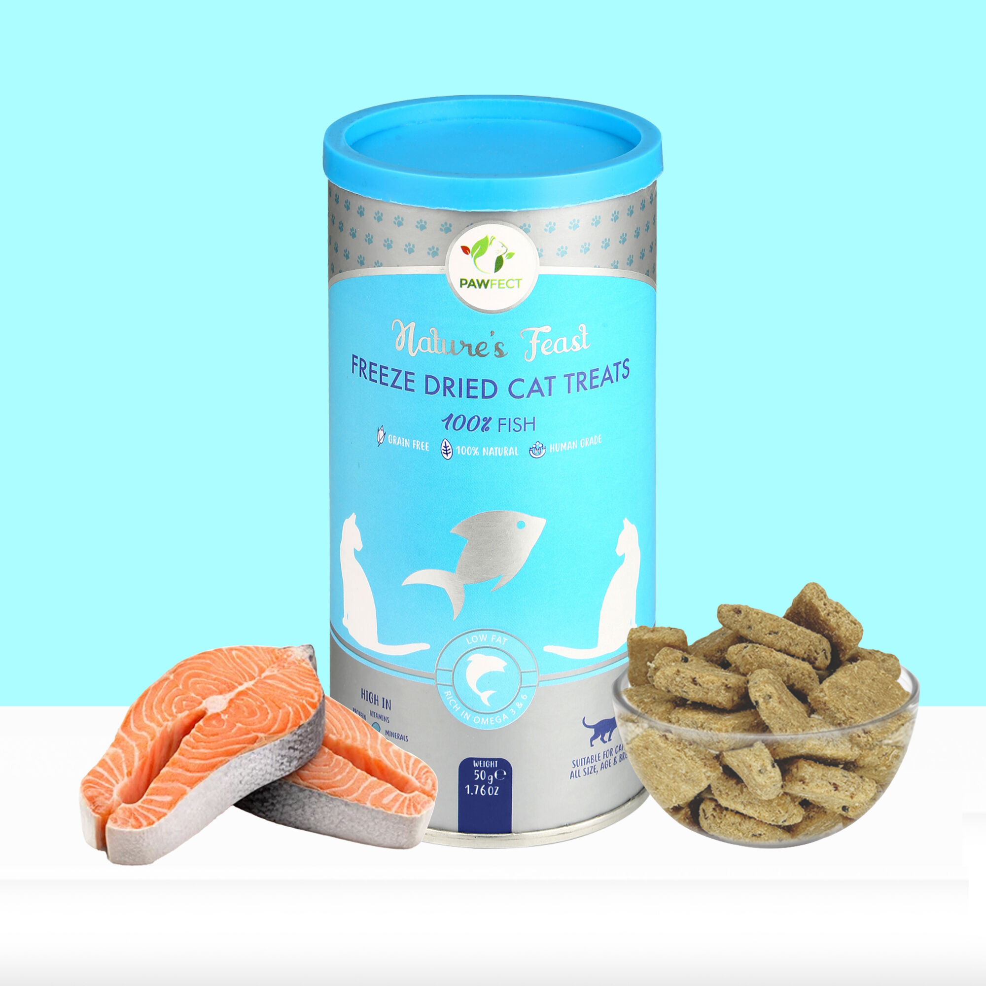 Golosinas liofilizadas para gatos: carne de pescado (50 g/1,76 oz), , large Imagen numero 4