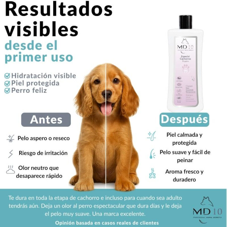 Champ&uacute; para Cachorros - Fabricado en Espa&ntilde;a - 300ml - MD10 COLLECTION, , large Imagen numero 3