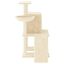 vidaXL Rascador para gatos con postes de sisal color crema 96,5 cm, , large indicador imagen numero 3
