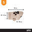 Gotoo Jersey de Punto Marr&oacute;n para perros, , large indicador imagen numero 4