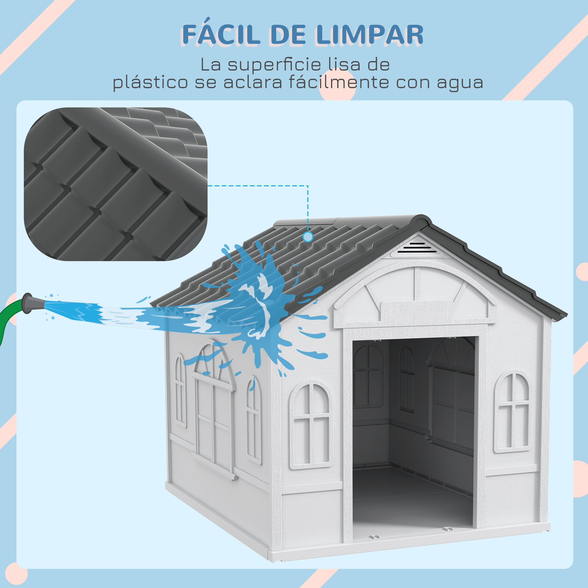 PawHut Caseta Con Techo Para Perros thumbnail