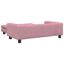 vidaXL Cama para perros con extensión terciopelo rosa 100x50x30 cm, , large indicador imagen numero 4