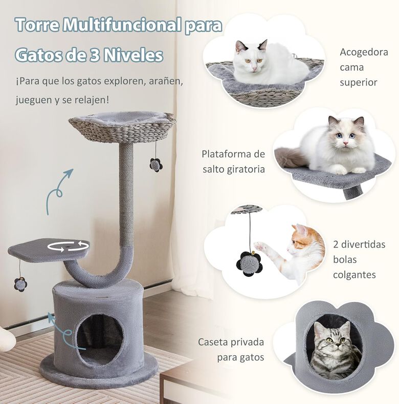 COSTWAY Árbol rascador para Gatos thumbnail