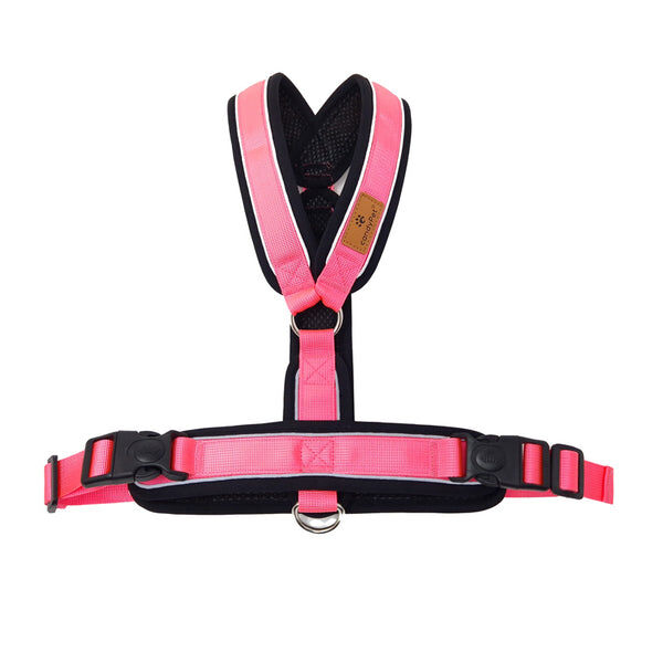 Arn&eacute;s Reflectante Anti-Tirones en Forma "Y"- Ideal para Lebreles: Galgo Italiano, Whippet, Galgo, Podenco - Seguro, Transpirable y Duradero - Perfecto para Caminar, Entrenar y Correr - ROSA, XXL, , large Imagen numero 16
