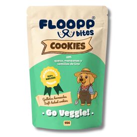 Floopp Bites Galletas Naturales Vegetarianas para Perros | Go Veggie! 95 g