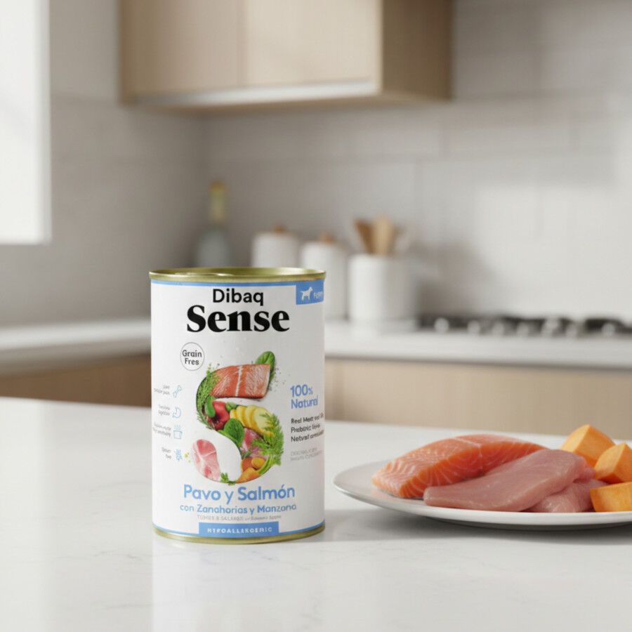 380 g Dibaq Sense Lata Grain Free Salmon y Pavo para cachorros, , large Imagen numero 4