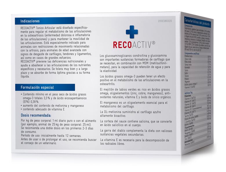 Recoactiv Tónico Articular Forte ayuda a suministrar a las articulaciones para perros thumbnail
