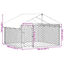 VidaXL Perrera Exterior Plateada para perros, , large indicador imagen numero 5