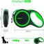 Edipets correa extensible ajustable con sistema de frenado verde y negro para perros, , large indicador imagen numero 4