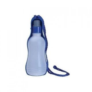 Botella de agua de viaje para perros color Azul