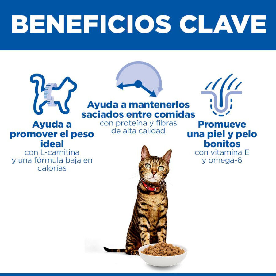 7 kg Hill's Science Plan Light Adult Pollo pienso para gatos, , large Imagen numero 5