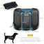 PawHut Parque Plegable para Perros y Gatos de 8 Paneles Parque de Juego para Mascotas con Bolsa de Transporte Recinto Portátil para Conejos Conejillos de Indias Ø154x76 cm Azul, , large indicador imagen numero 8