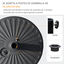 Outsunny Base de Sombrilla de Jardín Rellenable de Agua 22 kg Soporte de Parasol Redondo Apto para Postes de 38mm/48mm Portátil para Terraza Patio Ø51x30,5 cm Negro, , large indicador imagen numero 4