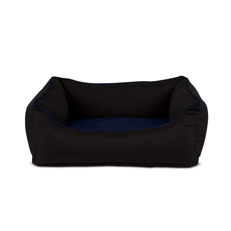 Gauty Cama para Perros y Gatos  Tela Impermeable - Negro y azul oscuro, , large Imagen numero 1