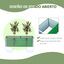 Outsunny Arriate de Jardín de Acero Incluye Guantes Huerto Urbano Jardinera Macetero Rectangular para Cultivos Plantas Flores para Terraza Balcón Exterior 125x47x40 cm Verde, , large indicador imagen numero 5