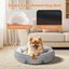 Nobleza Cama Perro Gato Pequeños, Cama Lavable para Mascotas, Sofá Cama Redonda de Perros Antideslizantes y Antiestres, Felpa Corta Super Suave y Cómoda para el Invierno, Gris, Ø60 x 18 cm, , large indicador imagen numero 2