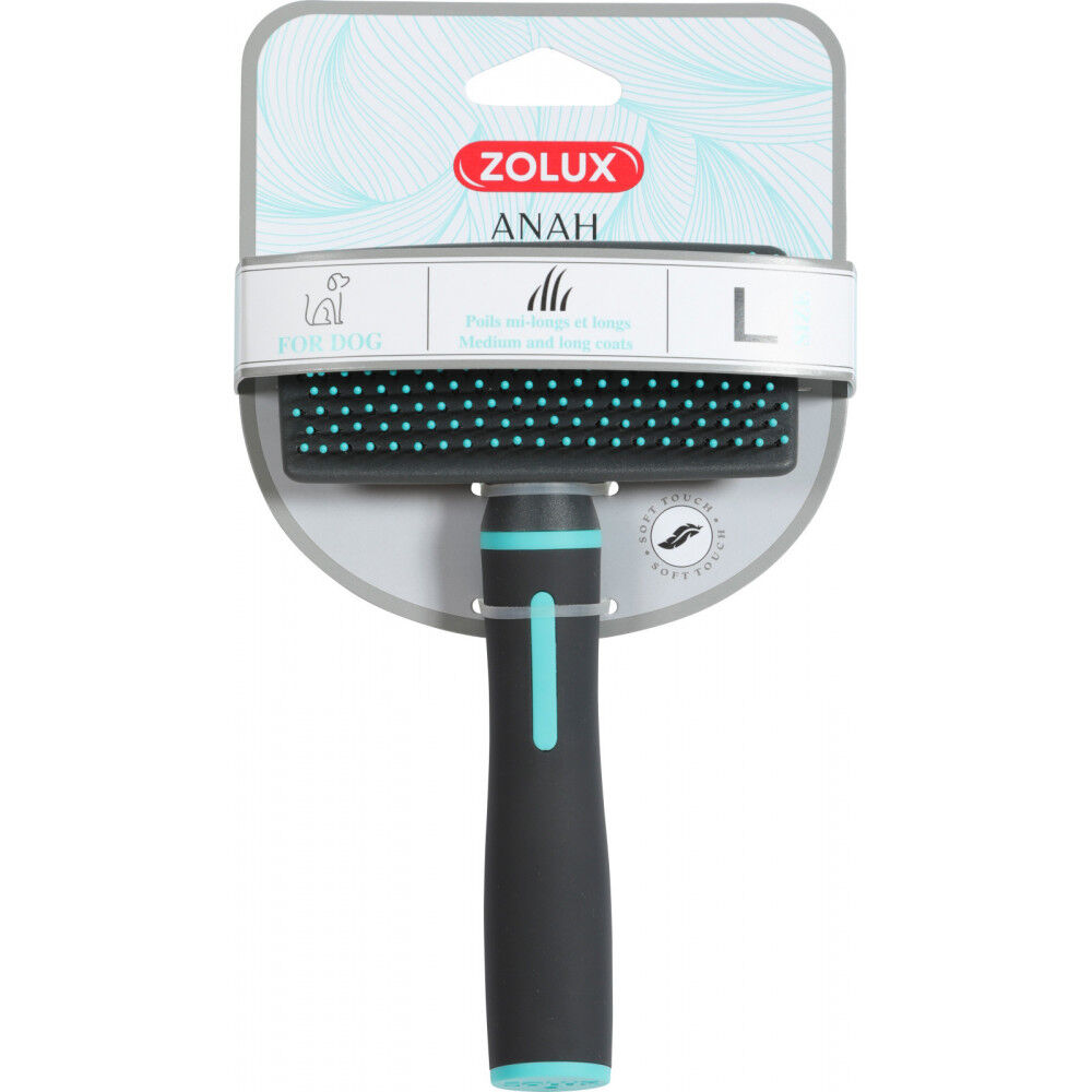 Zolux-Brosse Slicker de Picot Suave, Talla S, 6,2 x 5 x 17,3 cm, Gama ANAH para Perros ZO-470803, , large Imagen numero 3