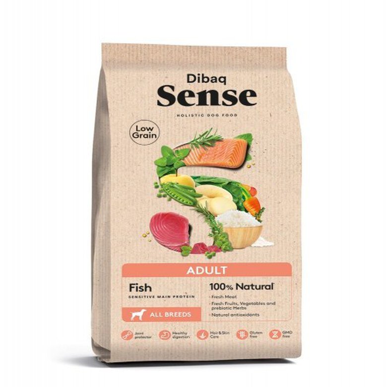 Pienso Dibaq Sense Low Grain para perros sabor Salmón y Atún, , large image number null