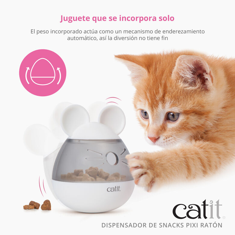 Catit Pixi Dispensador de Snack con forma de ratón para gatos thumbnail