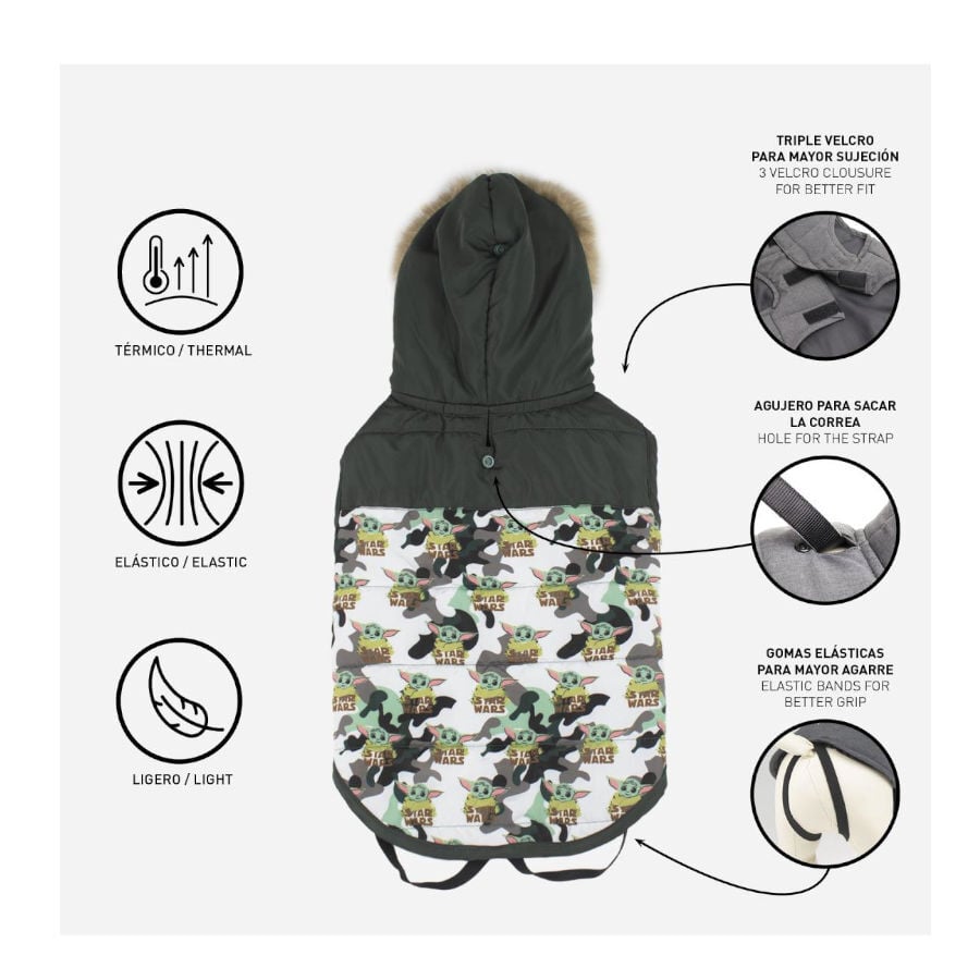 Disney Star Wars The Mandalorian Abrigo Acolchado para perros, , large Imagen numero 3