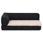 Vidaxl colchón - sofá negro y crema para perros, , large image number null