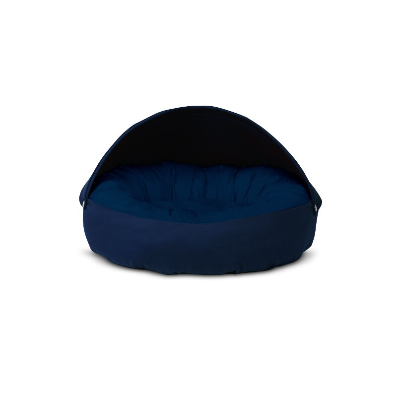 Gauty Cama Redonda para Perros y Gatos  Tela de sarga - Azul oscuro, , large Imagen numero 1