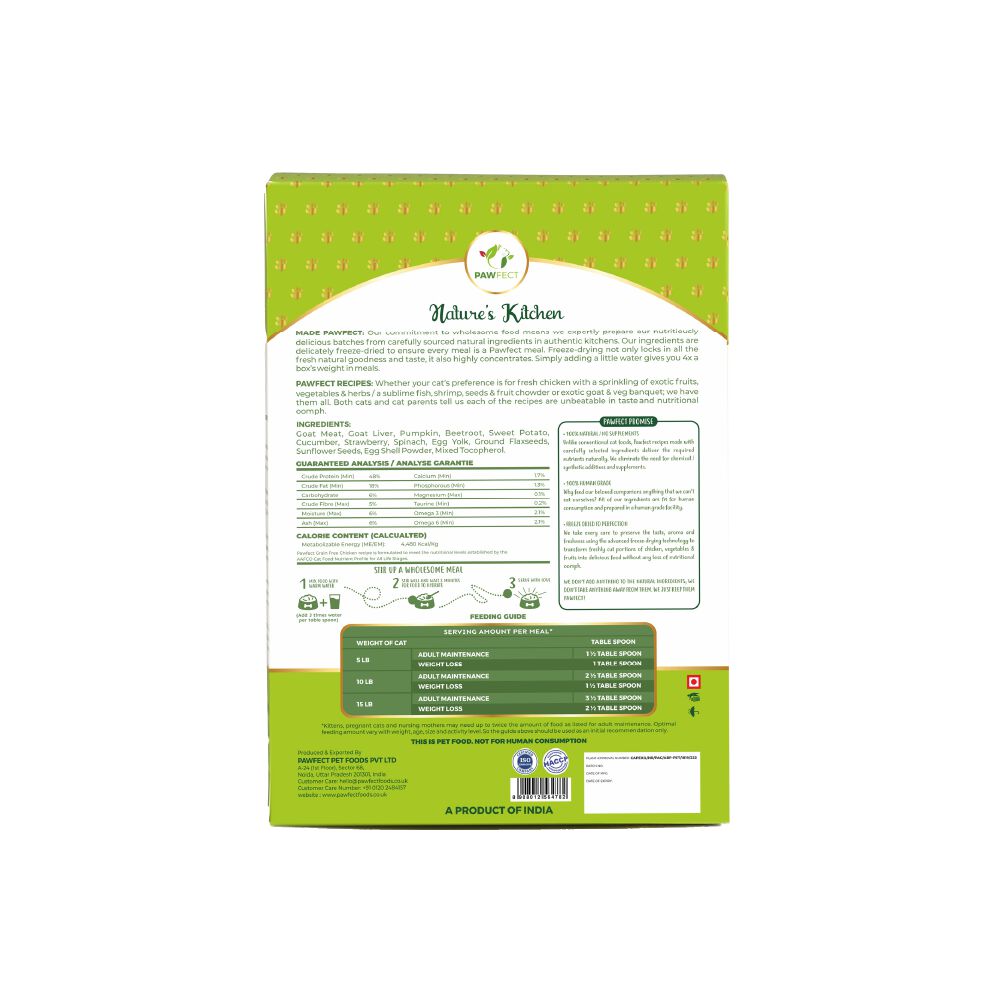 Alimento completo y equilibrado sin cereales para gatos: receta de cabra (500 g/17,64 oz), , large Imagen numero 6