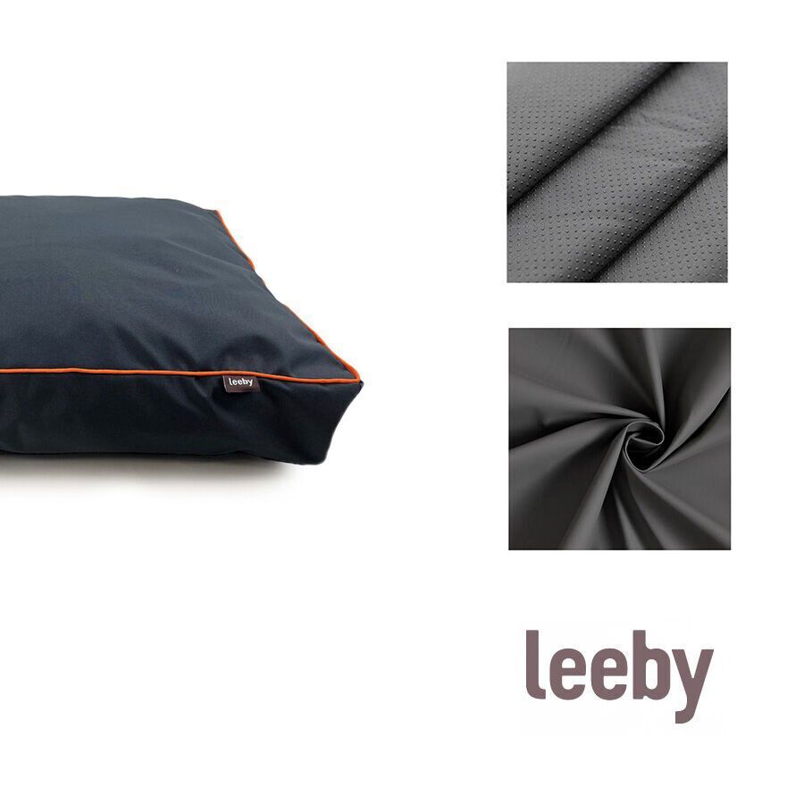Leeby Colch&oacute;n waterproof Antipelo gris para perros, , large Imagen numero 3