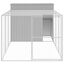 vidaXL Caseta perros corral acero galvanizado gris claro 214x865x181cm, , large indicador imagen numero 6