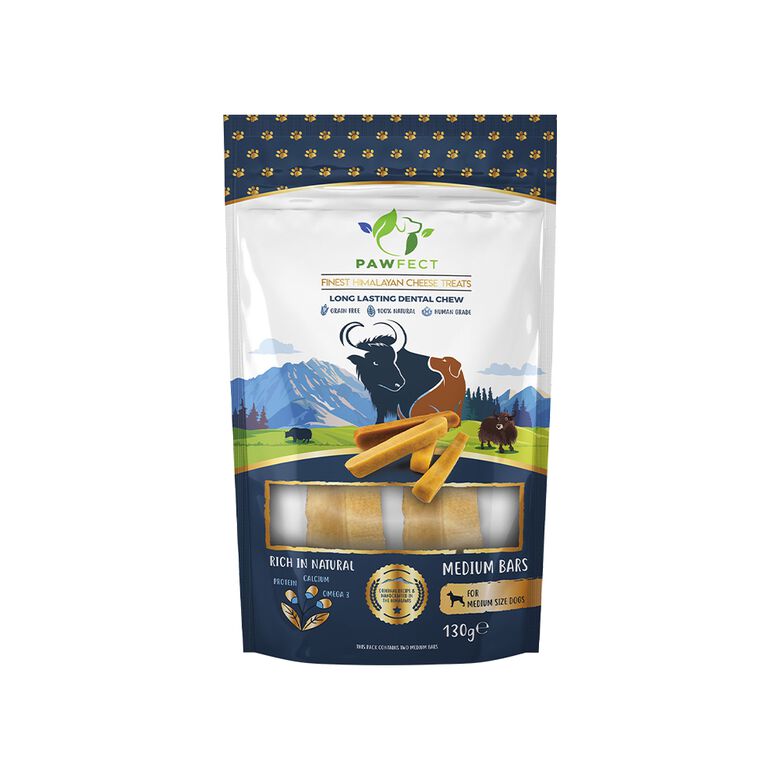 Pawfect Masticables dentales de queso del Himalaya para perros de tamaño mediano thumbnail