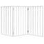 vidaXL Puerta para perros plegable 3 paneles madera álamo blanca 150cm, , large indicador imagen numero 4