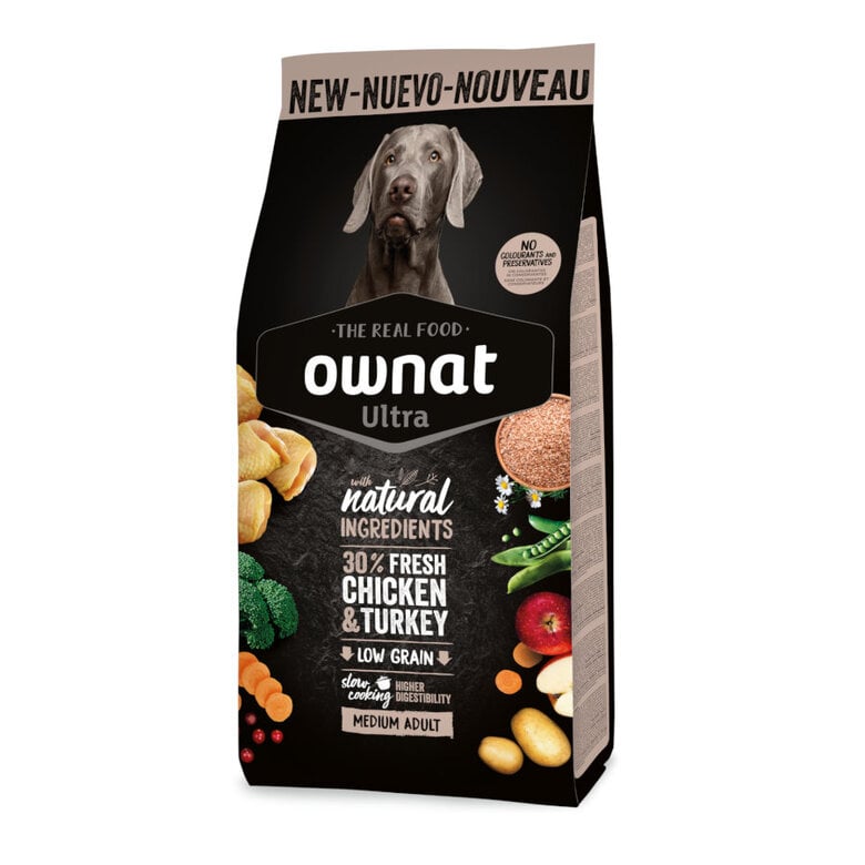 Pienso Ownat Ultra Medium Adult para perros