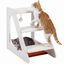 COSTWAY Escalera para Perros y Gatos de 3 Niveles con Pana Antideslizante | Rampa para Perros con Cama Acogedora y Juguete Colgante con Cascabel, Escalones para Mascotas, Acceso al Sof&aacute;, Cama, Ventana, , large indicador imagen numero 1