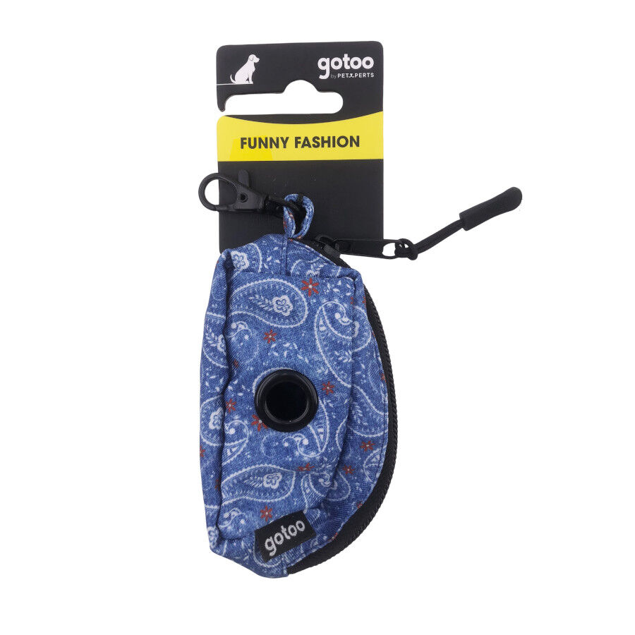 Gotoo Porta bolsas estampado azul para perros, , large Imagen numero 4