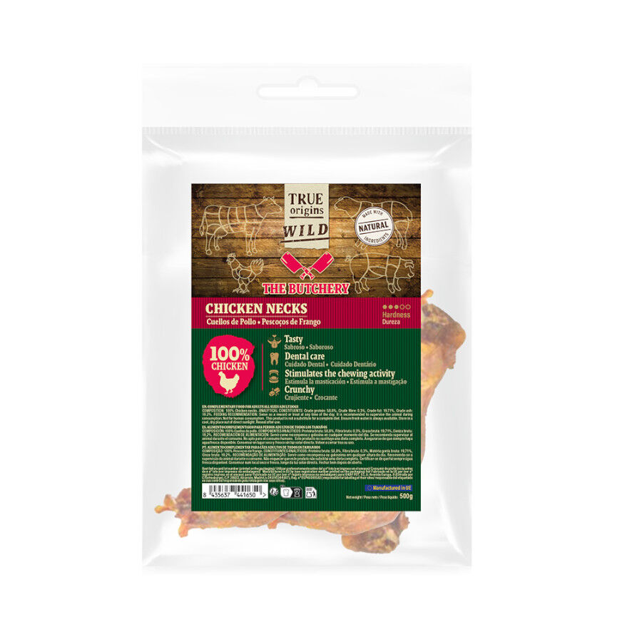 True Origins Wild Cuellos de Pollo Snack para perros, , large Imagen numero 2