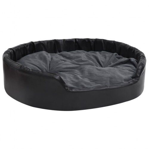 Vidaxl sof&aacute; acolchado con coj&iacute;n negro para perros, , large Imagen numero 2