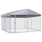 Perrera con toldo protector color Plateado, , large image number null