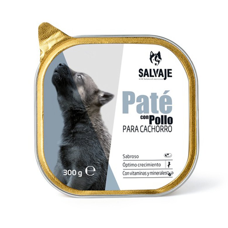 Salvaje Pollo comida húmeda para cachorros image number null