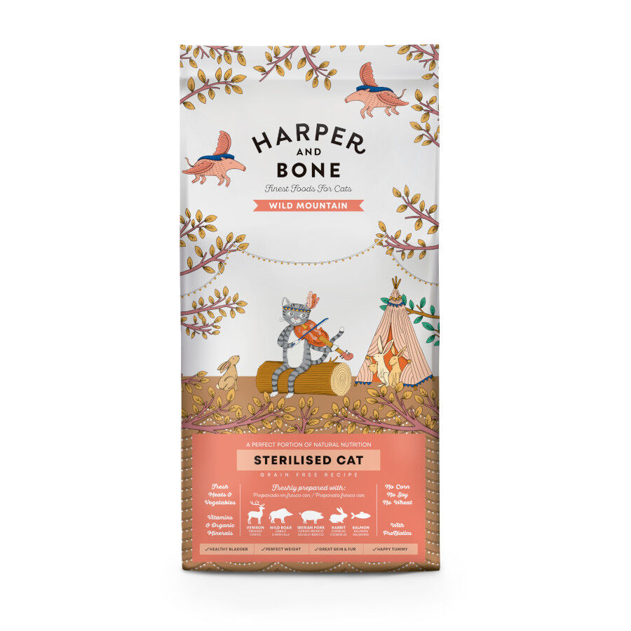 5 kg Harper & Bone Wild Mountain Pienso Carne y Pescado Esterilizado para gatos, , large Imagen numero 1