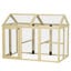 PawHut Gallinero para Exterior, 140x88,5x106 cm, Gallinero de Madera para 1-3 Gallinas con 3 Perchas y 2 Puertas con Cierre, para Gallinas, Conejos, Patos, Madera Natural, , large indicador imagen numero 1