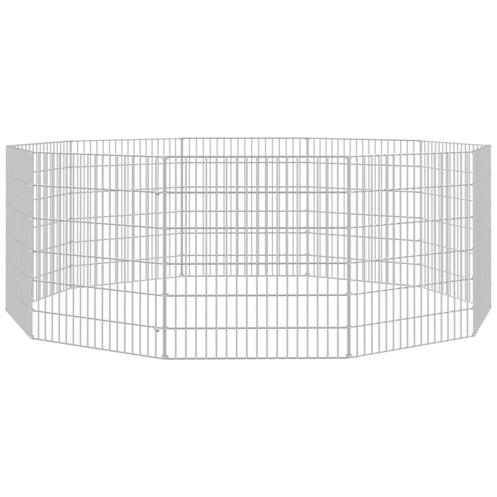 VidaXL Jaula robusta blanca para conejos thumbnail