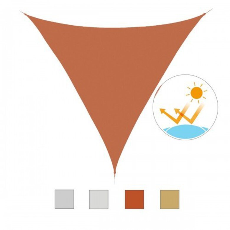 Toldo vela triángulo Outsunny color Naranja, , large image number null