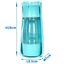 Nobleza 320ML Botella de Agua para Mascotas, 180°Plegable Botellas de Agua para Perro Gato con Botón de Bloqueo y Filtro de Carbón Activado para Acampar a Pie Todos los Días, , large indicador imagen numero 3