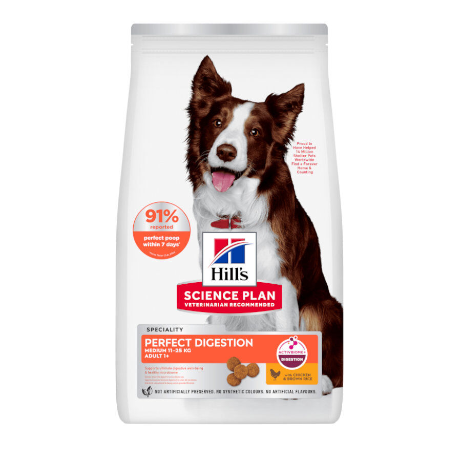 2.5 kg Hill's Science Plan Perfect Digestion Adult Medium Pollo pienso para perros, , large Imagen numero 1